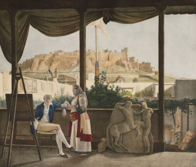 A View Of The Acropolis From The The French Consul, M. Fauvwel's House, 1825