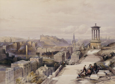 A View Of Edinburgh. From 'Scotland Delineated In A Series Of Views, C. 1850.