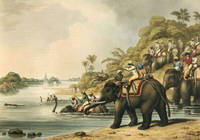 Chasing A Tiger Across A River, 1805.