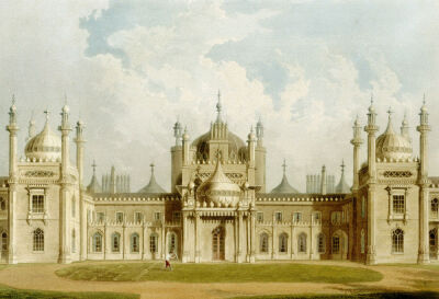 West Front. The Royal Pavilion At Brighton