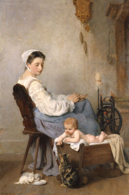 Watching The Kittens, 1868