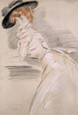 Madame Helleu in a Hat. Madame Helleu Au Chapeau