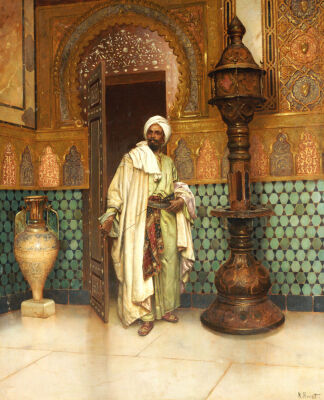 An Arab In A Palace Interior