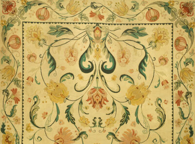 Detail From A Large Portuguese Needlework Carpet