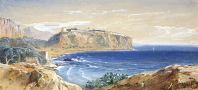 Monaco From Cap D'ail, 1865