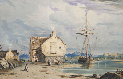 Tegwin Ferry With Snowdon In The Distance, From Near Harlech, 1826