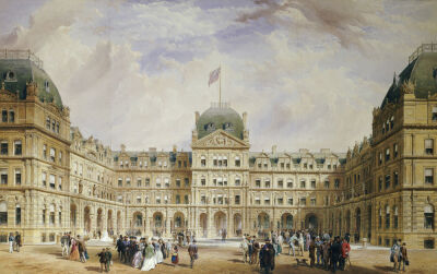 View Of The Quadrangle Of The New Liverpool Exchange