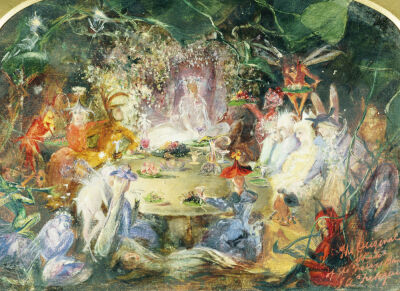 The Original Sketch For The Fairy's Banquet