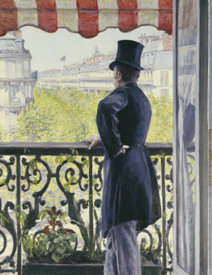 Man on A Balcony, Boulevard Haussmann, 1880