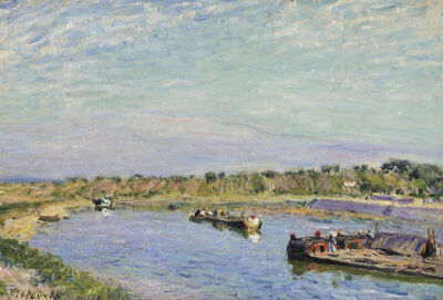 Le Port De Saint Mammes, Le Matin, 1885