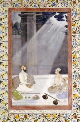 Noble With Attendants. Mughal School, C. 1680