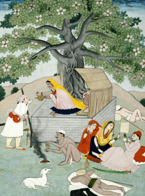 A Miniature From An Album. Kangra