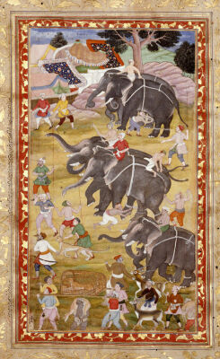 A Hunting Party. An Illustration From The British Library