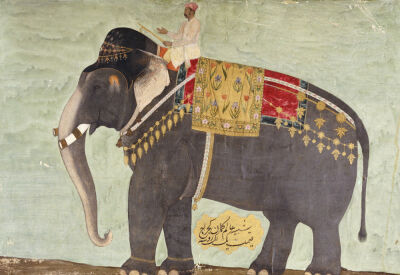 Portrait Of The Elephant 'Alam-Guman Gajraj'. Mughal, Circa 1650