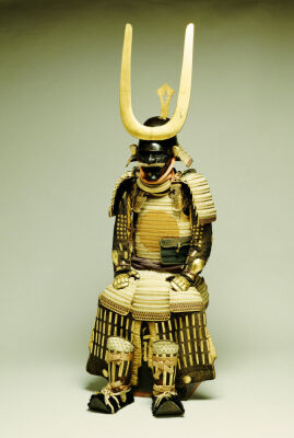 A Domaru Type Parade Armor: Black-Lacquered Zunari-Kabuto With Short Fukugaeshi