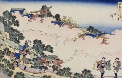 Cherry Blossoms At Mount Yoshino From The Series 'Snow, Moon, Flowers'