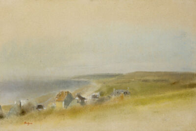 Houses On The Cliff Edge At Villers-Sur-Mer, 1869