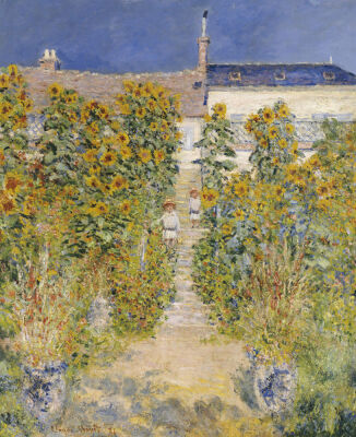 The Artist's Garden At Vetheuil