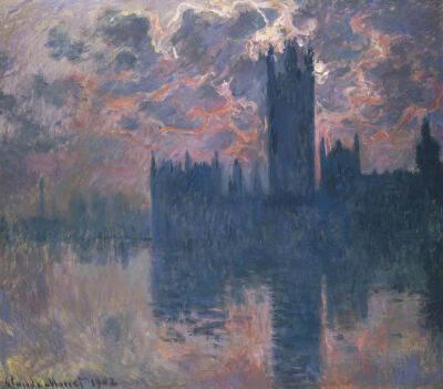 Parliament, Sunset, 1902