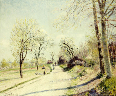 The Road from Veneux to Moret on a Spring Day, 1886