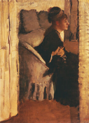 Woman Putting On Her Gloves