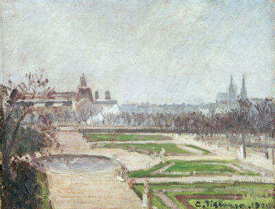 The Tuileries Gardens And The Louvre, 1900