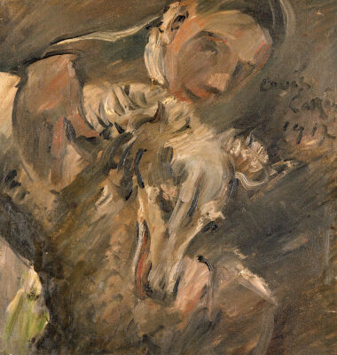 Max Mainzer With A Siberian Greyhound, 1917