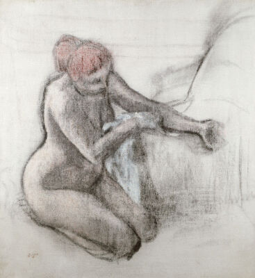 Nude Woman Drying Herself After The Bath, Circa 1898