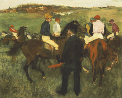 Racehorses (Leaving The Weighing), Circa 1874