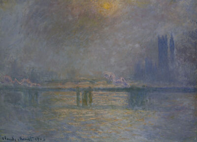 Charing Cross Bridge, The Thames, 1900