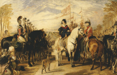 Queen Victoria And The Duke Of Wellington Reviewing The Life Guards, 1839