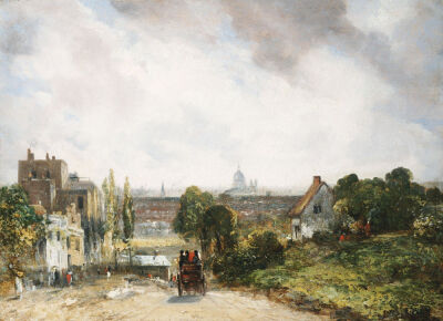 View Of The City Of London From Sir Richard Steele's Cottage, Hampstead, Circa 1832