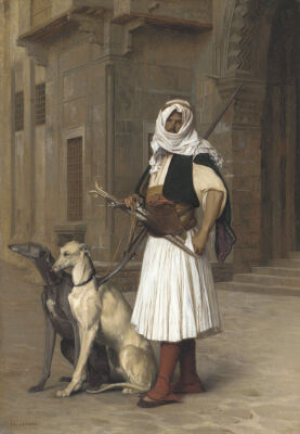 Anaute Avec Deux Chiens Whippets, 1867
