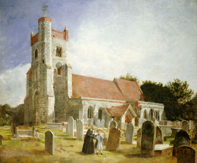 The Old Church, Ewell, 1847