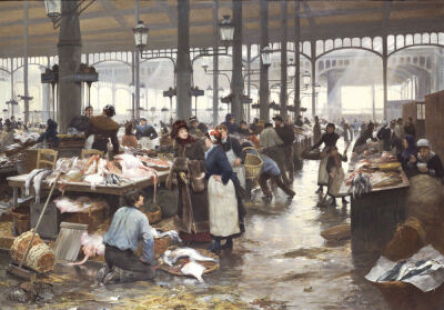 The Fish Hall At The Central Market, 1881