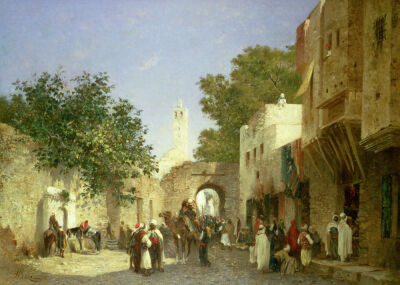 An Arab Street Scene, 1872