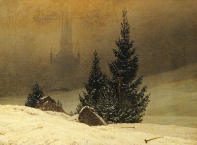 Winterlandschaft Mit Kirche (Winter Landscape With A Church)