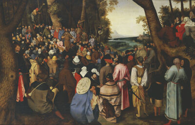 Saint John The Baptist Preaching The Baptism Of Christ Beyond