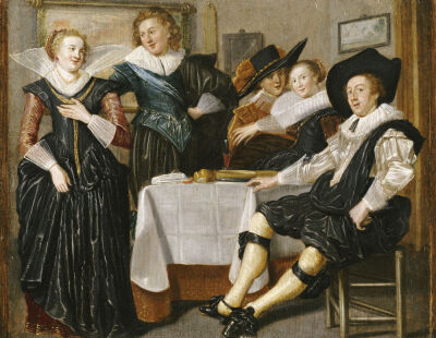 A Merry Company In An Interior