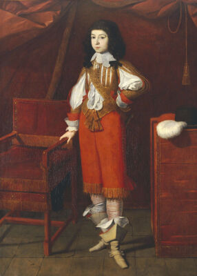 Portrait Of A Young Man Wearing Red