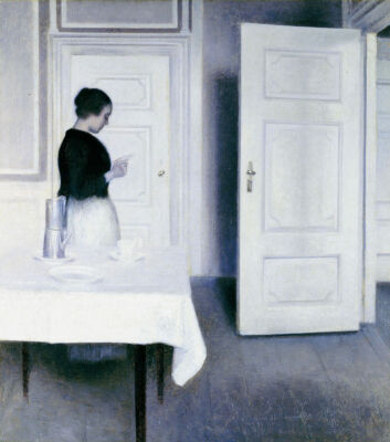 Interior With A Woman Reading A Letter, 1899