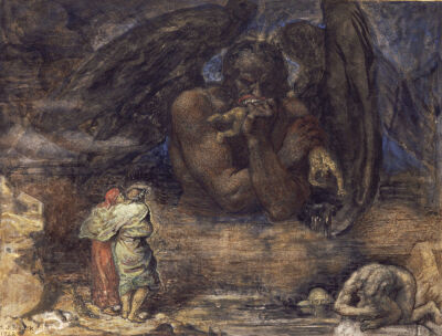 Dante And Virgil Encounter Lucifer In Hell, 1923
