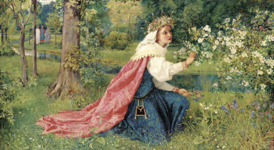 Matilda - Dante, Purgatorio, Canto 28, Dated 1859
