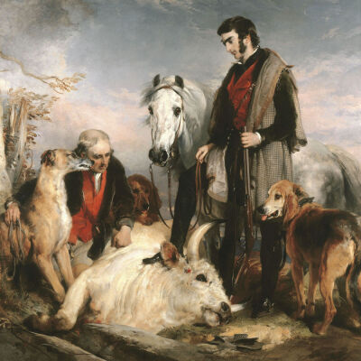 Scene in Chillingham Park: Portrait of Lord Ossulston