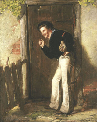 Waiting At The Cottage Door, 1872