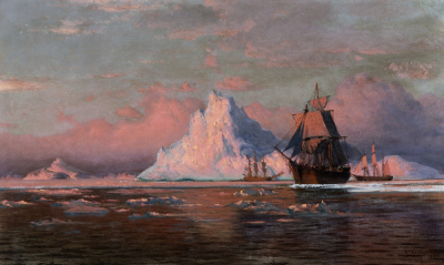 Whalers Off The Coast Of Labrador