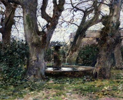Italian Landscape With A Fountain