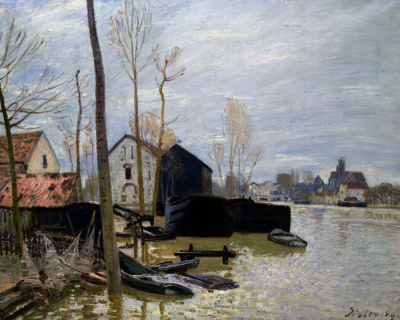 The Floods At Moret, Les Inondations A Moret