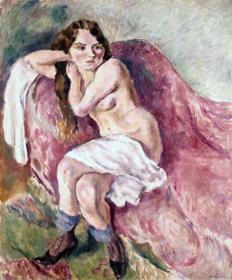 Suzanne Seated On A Settee