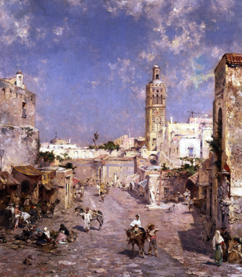 Figures In A Moorish Town
